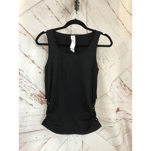 Fabletics size Medium M Tank Top black open side detail